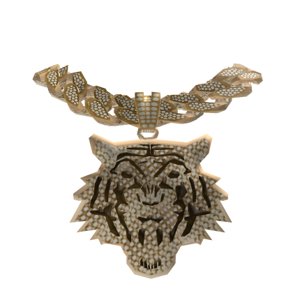 Iced Golden Tiger Chain - Boy