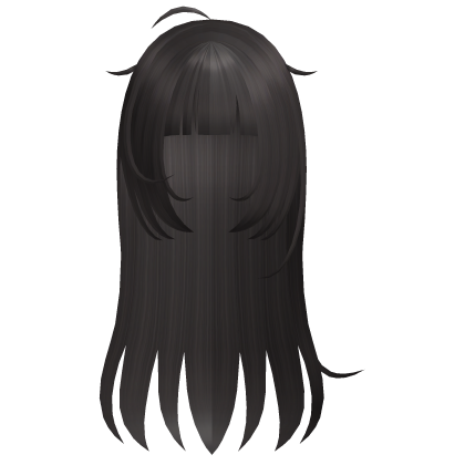 ♡ kawaii long brown messy hair
