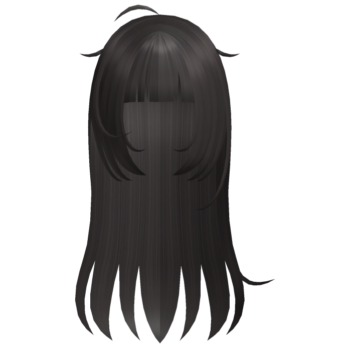 ♡ kawaii long brown messy hair