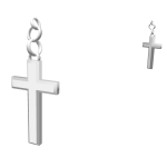 Silver Cross Earrings