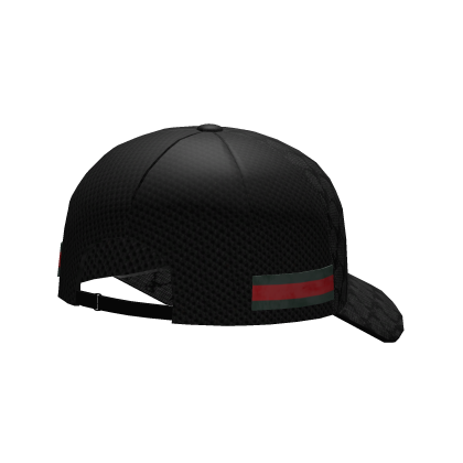 Backward Black V2 MA Monogram Designer Cap