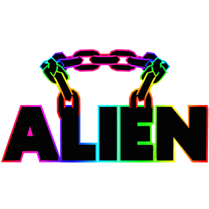 Cartoony Rainbow Alien Chain Roblox item