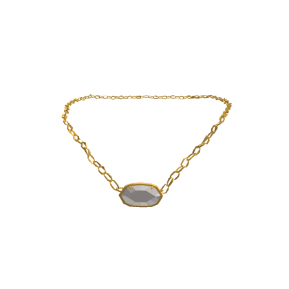 White Preppy Necklace Gold 3.0 s Code Price RblxTrade