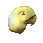 Gold Macaw Head