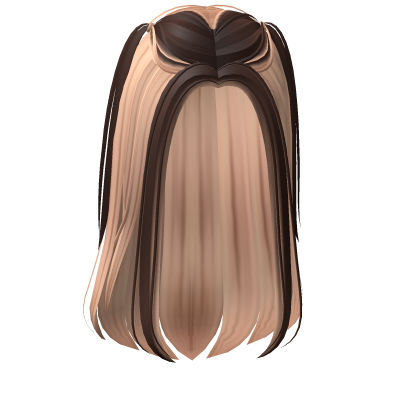 Dainty Silky Hair w/ Ponytails (Blonde to Brown) Roblox item