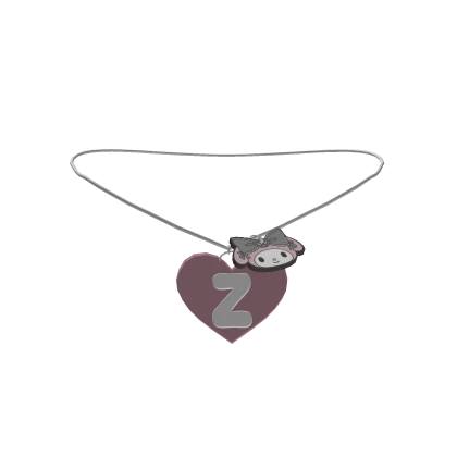 🎀 3.0 Bunny Bow Initial Necklace – Z Charm 🐰 | Roblox Item