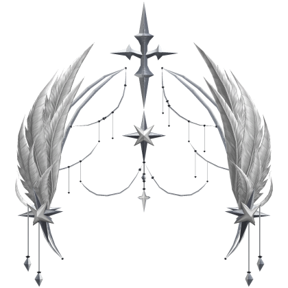 ☁️Celestial Angel Feather Halo White Silver