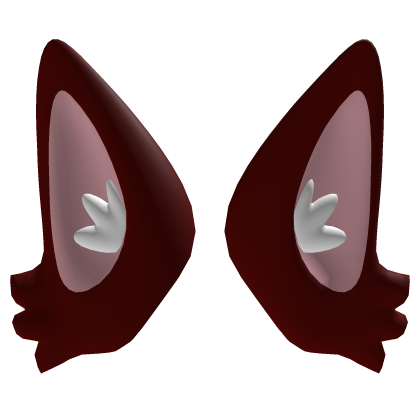 Giant Fluffy Cartoon Red Anime Ears