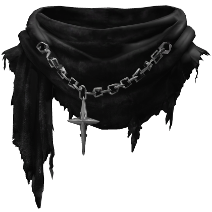 Black Gothic Star Chain Scarf Roblox item