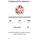Trading mm2 godlys for good adopt me pets