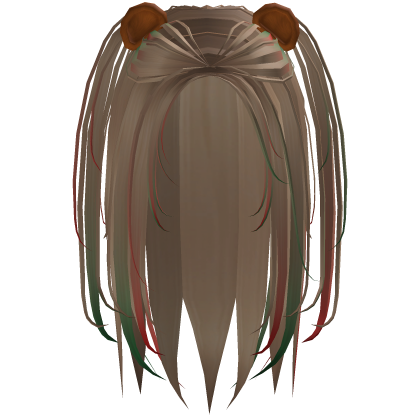 Christmas Long Twintail Bear Ear Blonde Roblox item