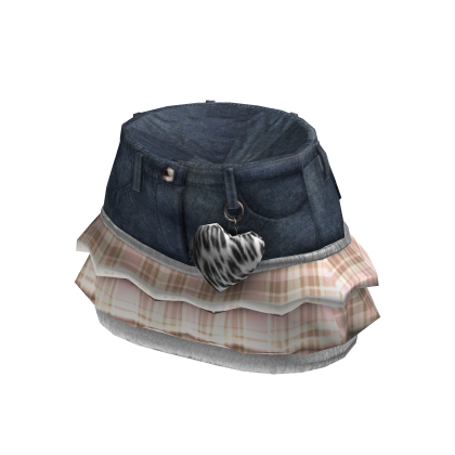 Gyaru Denim Preppy Denim Mini Skirt
