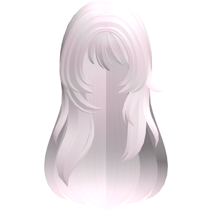 pastel pink long wispy moe anme hair