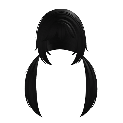 ♡ | Cute Long Twin Tails in Black