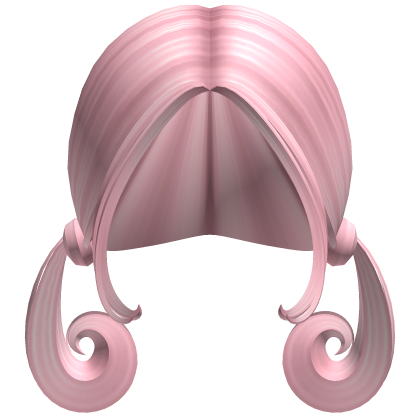 -',ৎ Low Short Curly Pigtails in Pink