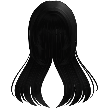 ♡ magical long princess hair in black