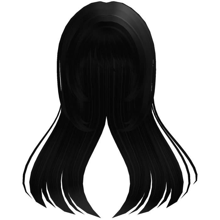 ♡ magical long princess hair in black