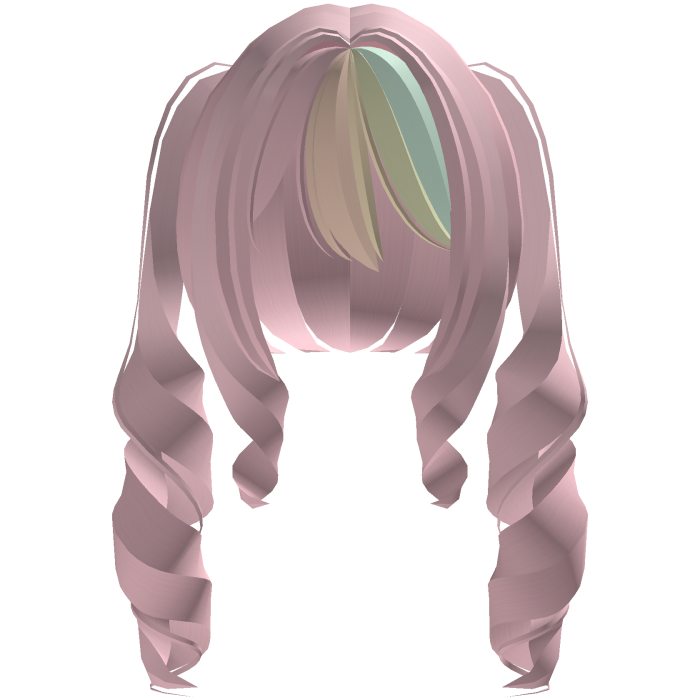 ♡ sweet long rainbow kawaii curly pigtails