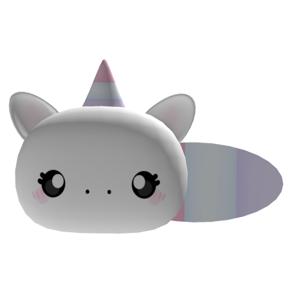 cute white pastel unicorn hair clip Roblox item