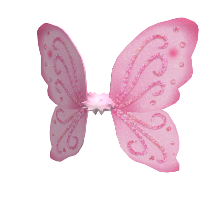 Pink Sparkly Fairy Wings