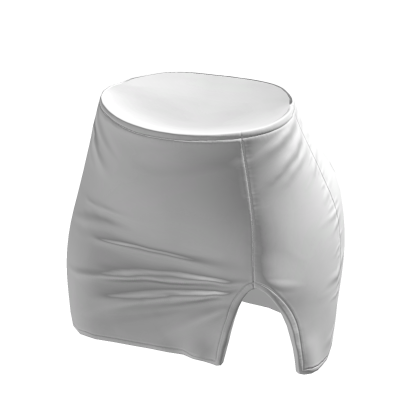Skirt White Tight High Waisted Mini Chibi Chic Y2K thumbnail