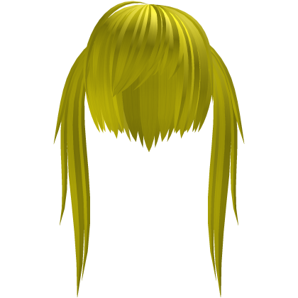 Neon yellow alt vkei anime cute scene cut pigtails Roblox item