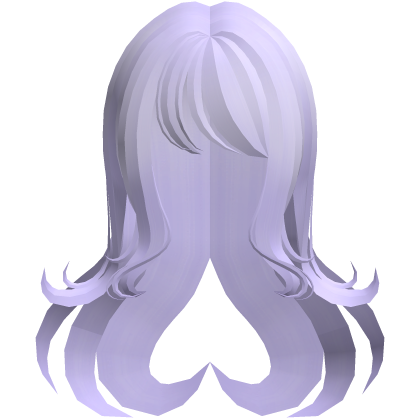 adorable dolly heart flowy long hair purple