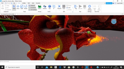 escape the volcano obby