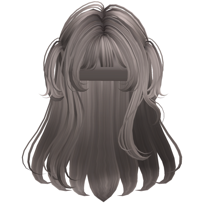 Ash soft layered hime hair 