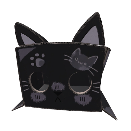 Black Kitty Cardboard Box