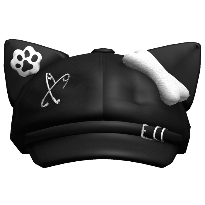 Black Kawaii Cat Beret 