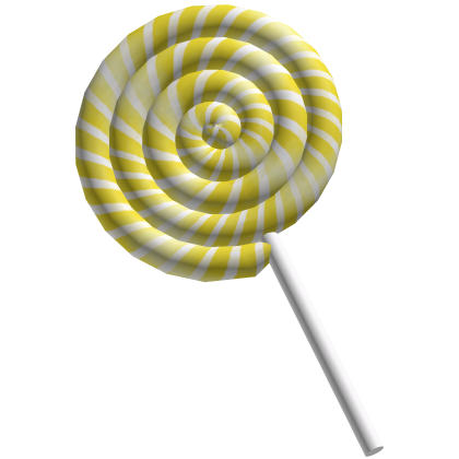 Yellow Swirl Lollipop