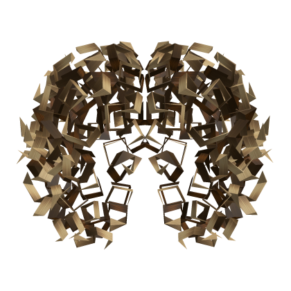 Brown Curly Afro Hair Extension Roblox item