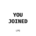 You Joined.