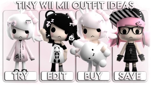 [MATCHING] Sniffsy Tiny Wii Mii Outfits Ideas