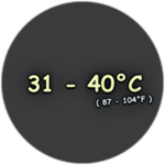 31 - 40 ℃