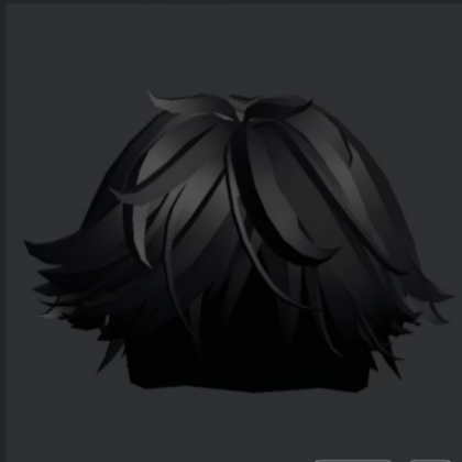 black hair [messy] Roblox decal