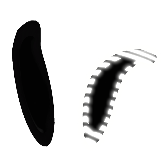݁ ˖Ი𐑼⋆ Glowing Moe Slouched Bunny Ears Stripes 
