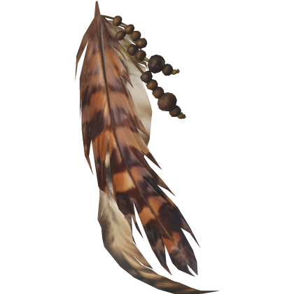 Spirited Bead Earthy Gaian Feather Hairstring Roblox item