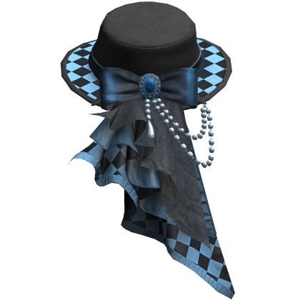 Blue Regal Steampunk Side Top Hat
