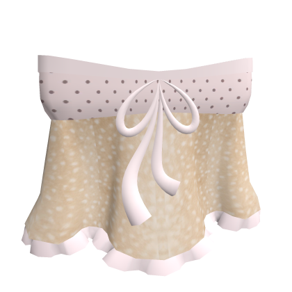 Cute Ribbon Deer Dress Pink Brown