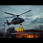  HELICOPTER FIGHT INSIDE MCDONALDS