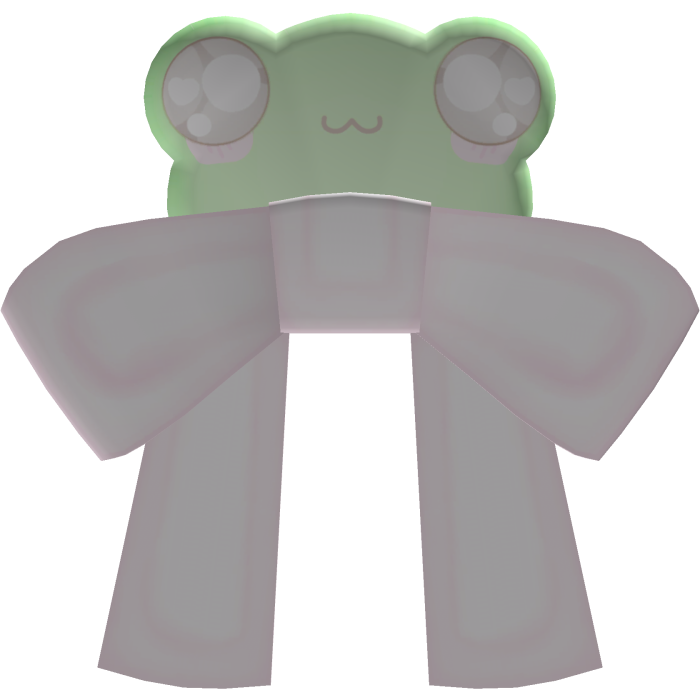 cutesy pastel pink froggy bow hairclip