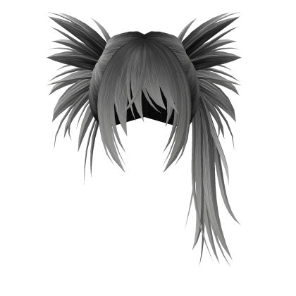 Y2K Spikey Alt Scene Hair Grey