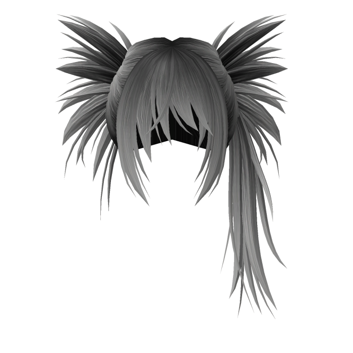 Y2K Spikey Alt Scene Hair Grey