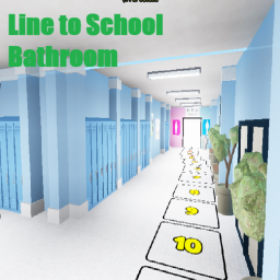 Line To School Bathroom