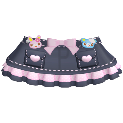 ♡ mezzo piano skirt dark blue cute 