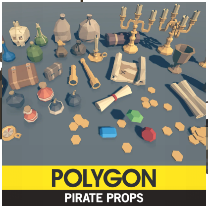 Polygon Pirate Props