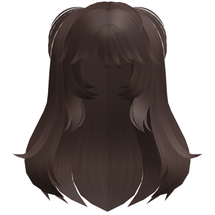 brown cute fluffy anime protagonist hair Roblox item