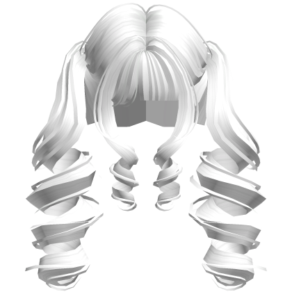 White Dolly Spiral Twin Tails 🎀